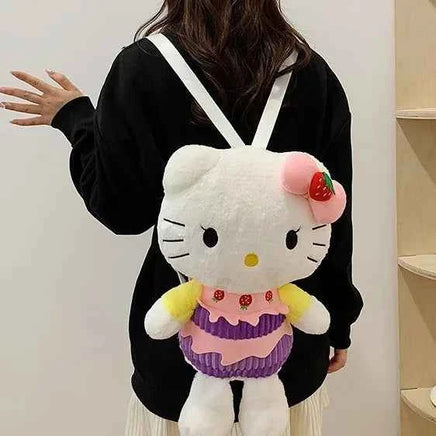 24 Styles Sanrio Plush Doll Kawaii Cinnamorol Plush Stuffed Backpack Girl's Cartoon Bag Gift Bag Girlfriend Child Birthday Gift 11 33X27X10cm