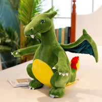 Big Size Pokemon Charizard Dragonite Anime Figures Doll Stuffed Animals Plush Gift green