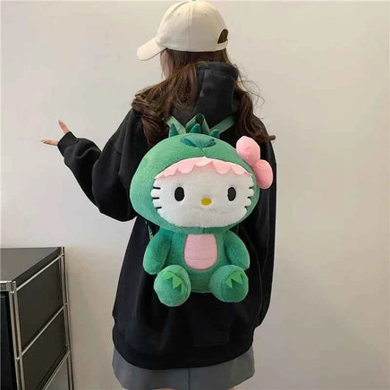 24 Styles Sanrio Plush Doll Kawaii Cinnamorol Plush Stuffed Backpack Girl's Cartoon Bag Gift Bag Girlfriend Child Birthday Gift 21 33X27X10cm