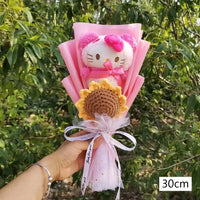 Hello Kitty Plush Bouquet Anime Rose Soap Flowers Home Wedding Decoration Christmas Valentine's Day Gift 14