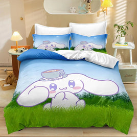 Cute Cinnamoroll Bedding Sets Comforter Quilt Bed Cover Duvet Cover Pillow Case 2-3 Pieces Sets Kids Adult Size Home Decor Lusy Store