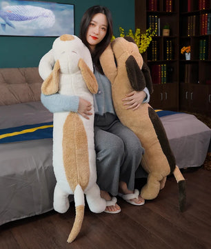 Lusy Store LLC Huge Soft Body Long Dog Plush Pillow Stuffed Animal Home Decoration Sofa Cushion Children Girl Plush
