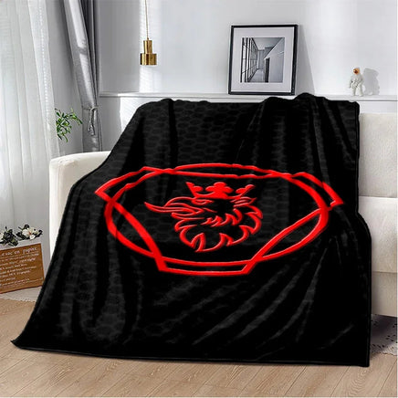 3D S-Scania Top Class Truck Cartoon Soft Blankets,Throw Blanket Comfortable Blanket for Picnic Beds Sofa Home Bedroom Lusy Store