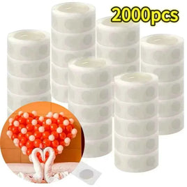 100-2000pcs Double-sided Adhesive Dots Transparent Removable Balloon Adhesive Tape Glue for DIY Wedding Birthday Party Decor
