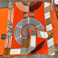 POBING 30% Silk 70%Cashmere Scarf Women Hand Rolled Luxury Printed Long Scarves Wraps Bandana Big Shawls Hijabs Female Foulards Lusy Store