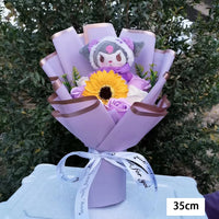 Hello Kitty Kuromi Melody Cinnamoroll Plush Bouquet Home Decoration Xmas Friend Gifts Kuromi-11
