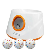 Automatic Dog Ball Launcher Dog Fetch Machine for Small to Medium Sized Dogs,3 Launch Distances, Ball Launcher for Dog Toys orange 3 Ball