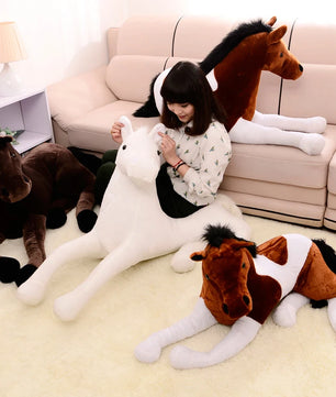 Lusy Store LLC Simulation Animal Horse Plush Toy Prone Horse Doll For Birthday Boys Gift Gift Plush