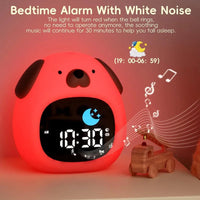Alarm Clock for Kids Puppy-Shape Toddler Sleep Training Clock Cute Touch Night Light for Children Bedroom Lusy Store