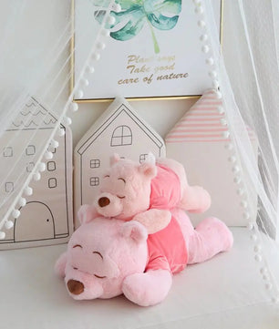 Lusy Store LLC Winnie the Pooh Plush Doll Kawaii Bear Lovely Car Decor Stuffed Doll Sofa Cushion Bedside Pillow Gift Plush
