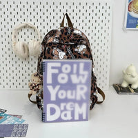 Hello Kitty Large Capacity Backpack New Cartoon Accessories Middle School Students Back To School Anime Printed School Bag