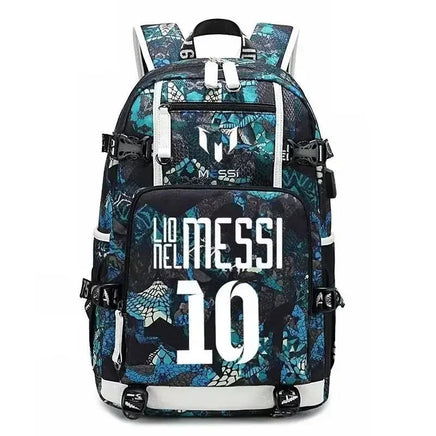 Messi C Ronaldo football bag star around high school students male and female large capacity backpack can be customized