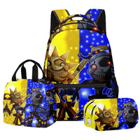 Trendy Popular Novelty sundrop FNAF 3D Printed 3pcs/Set student School Bags Travel Notebook Backpack Lunch bag Pencil Case Lusy Store