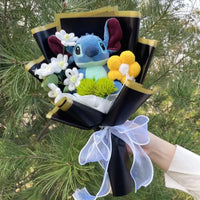 Lusy Store LLC Winnie the Pool Eeyore Bouquet Stuffed Animals Flower Bouquet Home Decoration Valentine Christmas Gifts Bouquet