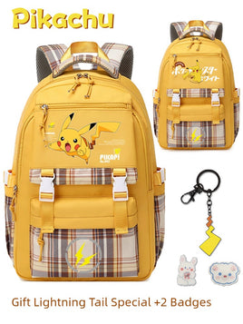 Pokemon Pikachu Men's and Women's Pokemon Schoolbag