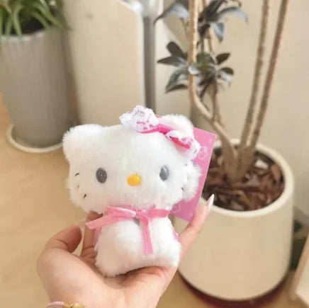Kawaii Sanrios KT Cat & Charmmy Kitty Plush Keychain 10cm Charmmy2