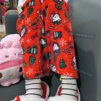 Hello Kitty Pajama Pants Fleece Double Elastic Fabric Soft Trousers Women Trousers Cartoon Birthday Gift 6