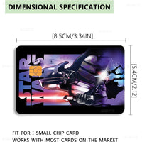 Amine S-Star-W-Wars Anime Cartoon Bear Skin Sticker Film Tape Case For Big Credit Debit Card Front Side Lusy Store