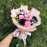 Hello Kitty Bouquet Anime Kuromi My Melody Plush Toys Kawaii Christmas Girl Valentine's Day Birthday Gifts