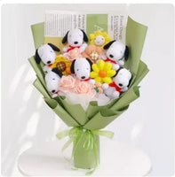 Snoopy Plush Bouquet Cute Doll Flower Puppy Graduation Gift L