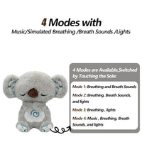 Elephant Plush Toy – Soothing Breathing Companion – Music & Light – Lusy Store Koala Original 10"-13"