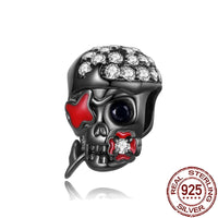 Gothic 2025 Charms 925 Sterling Silver Halloween Nightmare Skull Skeleton Beads Fit Snake Chain Bracelet Necklace DIY Jewelry OMT150