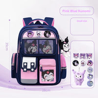 Cinnamoroll Large-Capacity Cartoon Children'S Backpack Kuromi My Melody Pochacco Cute Anime Children'S School Bag Set Small size D1
