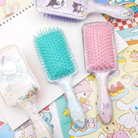 Cartoon Sanrio Air Cushion Comb Kuromi Cinnamoroll MyMelody Anime Girl Kawaii Comb Cartoon Square Massage Comb Accessories