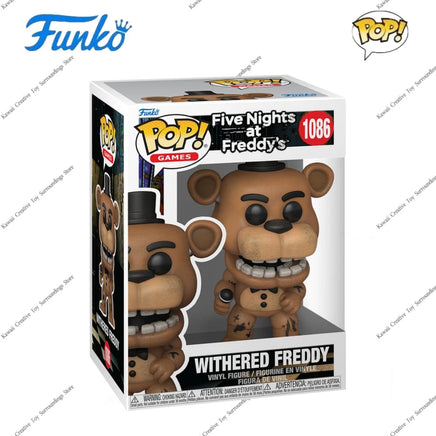 Funko Withered Freddy 1086 Figures Pop Five Nights at Freddy's 4.3in Vinyl Figure Collectible Limited Edition Model Toy Gift