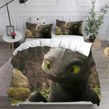 How to Train Your Dragon Bedding Sets Comforter Quilt Bed Cover Duvet Cover Pillow Case 2-3 Pieces Sets Kids Adult Size Lusy Store
