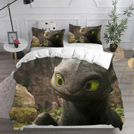 How to Train Your Dragon Bedding Sets Comforter Quilt Bed Cover Duvet Cover Pillow Case 2-3 Pieces Sets Kids Adult Size Lusy Store
