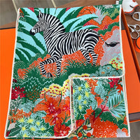 POBING 30% Silk 70%Cashmere Scarf Women Hand Rolled Luxury Printed Long Scarves Wraps Bandana Big Shawls Hijabs Female Foulards Lusy Store