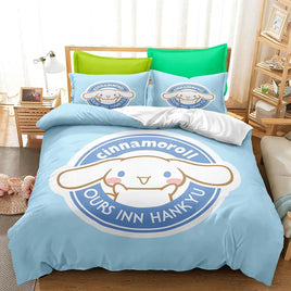 Cute Cinnamoroll Bedding Sets Comforter Quilt Bed Cover Duvet Cover Pillow Case 2-3 Pieces Sets Kids Adult Size Home Decor Lusy Store