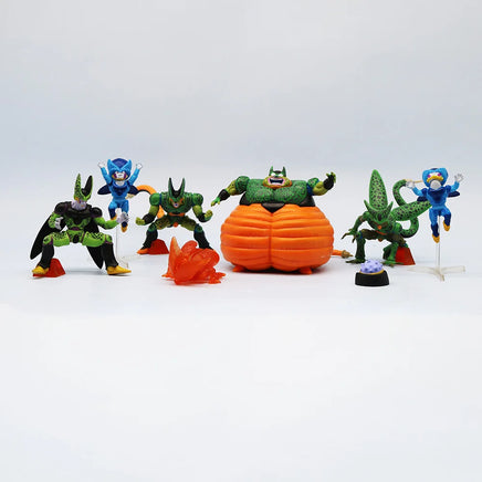 Lusy Store LLC 7pcs/set Dragon Ball Z Cell Figure Perfect Cell PVC Action Figures Collection Model Toys Gifts Action Figure