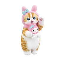 Cat Figure Cross-Dressing Doll Hello Kitty Kuromi Hanyodon Anime Action Figure Halloween Decoration My Melody