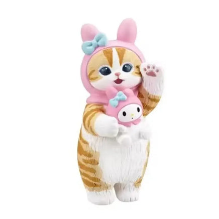 Cat Figure Cross-Dressing Doll Hello Kitty Kuromi Hanyodon Anime Action Figure Halloween Decoration My Melody