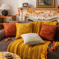 45x45/50x50cm Halloween Pumpkin Plush Pillowcase Cojines Festival Pumpkin Double-Sided Plush Cushion Cover Headboard Pillowcases