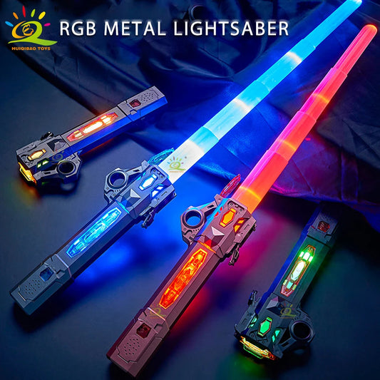 Retractable Lightsaber Finger Rotating Laser Sword Flash Luminous Soundfont Force FX FOC Blaster Cosplay Battle Toy for Children Lusy Store