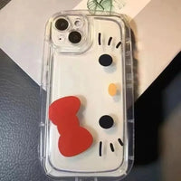 Sanrio Hello Kitty Phone Case For iPhone 16 15 14 13 12 11 Pro Max MINI Transparent Air Cushion Soft Case Anti drop Girl Y2K Lusy Store
