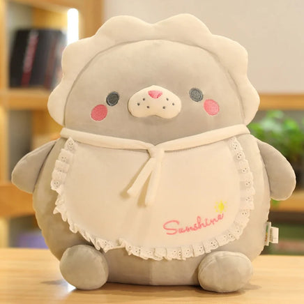 Fat Kawaii Chicken Bear Rabbit Penguin Piggy Dinosaur Plush Pillow Toys Soft Stuffed Animal Chair Cushion Gift Seal-40cm