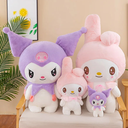 Lusy Store LLC Kuromi Melody Plush Toy Purple Stuff Standing Doll Girl Gift Kawaii Plush Plush