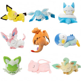 Sleeping Pokemon Charizard Peluche Plush Toy Pachirisu Piplup Pichu Leafeon Sylveon Glaceon Gengar Sprigatito Pikachu Doll Gift