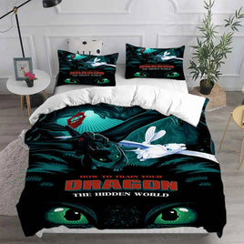 How to Train Your Dragon Bedding Sets Comforter Quilt Bed Cover Duvet Cover Pillow Case 2-3 Pieces Sets Bedroom Decoration Lusy Store
