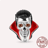 Gothic 2025 Charms 925 Sterling Silver Halloween Nightmare Skull Skeleton Beads Fit Snake Chain Bracelet Necklace DIY Jewelry BMT639