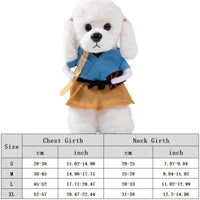 Funny Dog Clothes Sweatshirt Set Cosplay Big Suit Pet Clothes Party Costume Face Cloth Comical Outfits Halloween Dress Jumpsuit B
