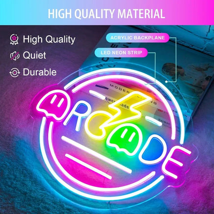 Lusy Store LLC LED Neon Game Sign Room Decor Wall Decor USB-powered for Boy Room Gift Neon Sign
