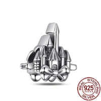 Gothic 2025 Charms 925 Sterling Silver Halloween Nightmare Skull Skeleton Beads Fit Snake Chain Bracelet Necklace DIY Jewelry OMT051