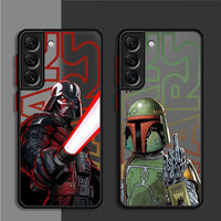 Case for Samsung Galaxy S21 S22 Plus S23 Ultra S9 S24 Ultra S20 FE S10 Lite Hard PC Star Mandalorians W-Wars Shockproof Cover