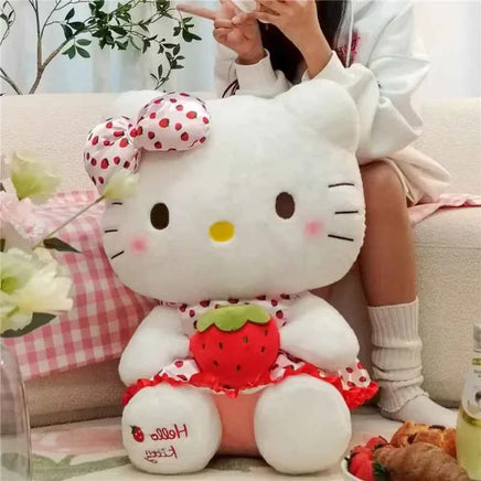 Sanrio Hello Kitty Strawberry Cat Plush Doll (9 Inches)
