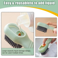 1/2pcs Shoes Brush Automatic Liquid Discharge Multifunction Press Out Shoes Cleaner Soft Bristles Clothes Brushes Cleaning Tool Lusy Store